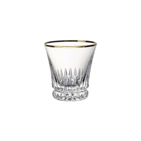 Villeroy & Boch - Grand Royal Gold Wasserglas Set mit Goldrand, Wassergläser à 200 ml, Kristallglas, Klar