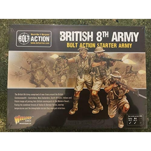 Warlord Games 402611001 Britische 8. Armee Western Desert Starter Army Pack 1:56 WWII Military Wargaming Plastikmodellbausätze