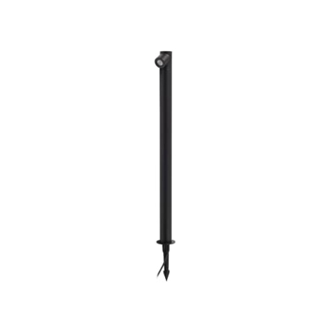 Lindby LED Außenleuchte Luzian (Modern) in Schwarz aus Metall (1 flammig,) - Wegeleuchte Pollerleuchte Wegelampe Sockelleuchte