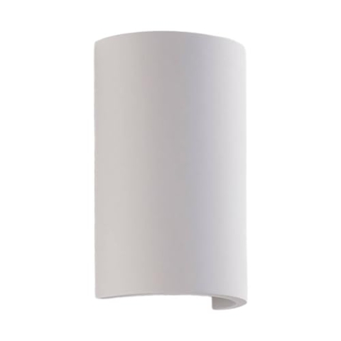Lindby LED Wandleuchte, Wandlampe Innen Jenke (Modern) in Weiß aus Gips/Ton (2 flammig) - Wandstrahler Wandbeleuchtung Schlafzimmer/Wohnzimmer Licht nach oben & unten Wohnzimmerleuchte