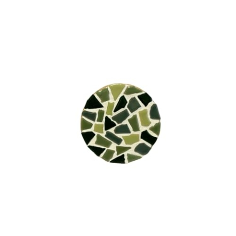 Little Creations mosaik Untersetzer Grün 4 Stück, mit Halter aus Holz | Komplettes DIY Bastelset Erwachsene | Kreativ mosaik Untersetzer basteln | Vielseitiger Untersetzer