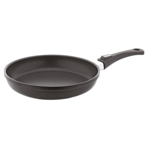 Berndes 031117 Vario Click Induction Aluguss Bratpfanne antihaft mit abnehmbarem Griff 28 cm, Schwarz