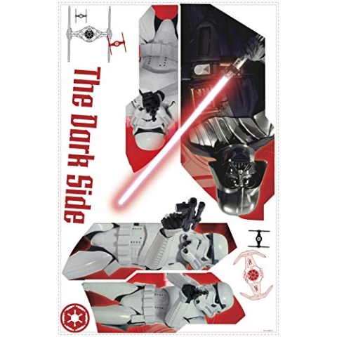 RoomMates 80 x 6,5 x 6,5 cm Darth Vader Storm & Storm Troopers Star Wars Episode VII Wand Aufkleber