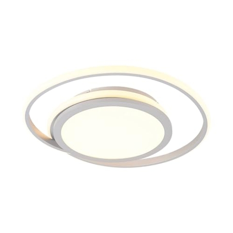 Lucande LED Deckenleuchte Noud dimmbar (Modern) in Chrom aus Metall (1 flammig,) - Lampe Deckenlampe Schlafzimmerleuchte