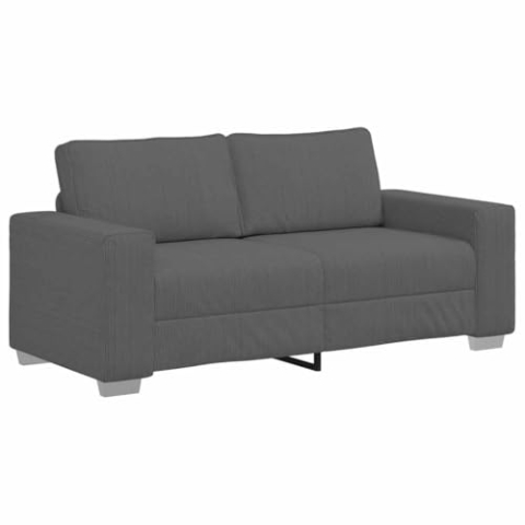 vidaXL Zweisitzer-Sofa Dunkelgrau 140 cm Cordstoff, Zweiersofa, Sofa, gepolstertes Sofa, 2-Sitzer-Sofa, Couch, Polstersofa, Lounge Sofa