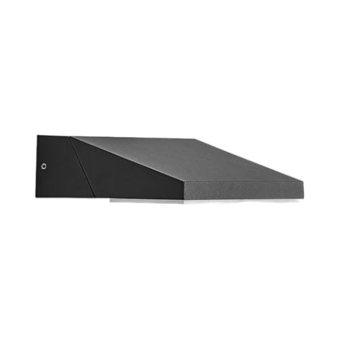 Lucande LED Wandleuchte außen Auda (Modern) in Schwarz aus Aluminium (1 flammig,) - Außenwandleuchten Wandlampe Led Außenlampe Outdoor für Außenwand/Hauswand Haus Terrasse & Balkon