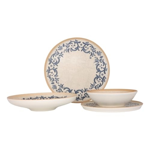 Bonna Geschirrset - Viento - 24 teilig - 6 Personen - Porzellan