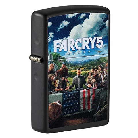 ZIPPO – Sturmfeuerzeug, Far Cry ® 5, Color Image, Black Matte, nachfüllbar, in hochwertiger Geschenkbox