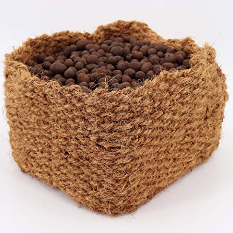 Aquagart 5X Kokos Pflanzkorb 20cm x 20cm x 15cm für Teichpflanzen I Teichkorb - geeignet für Wasser Ufer & Böschung I für einen natürlichen Gartenteich ohne Kunststoff I Wasserpflanzen-Korb