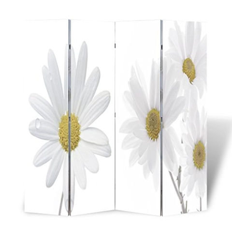 vidaXL Raumteiler Klappbar 160x170cm Blume Paravent Trennwand Spanische Wand
