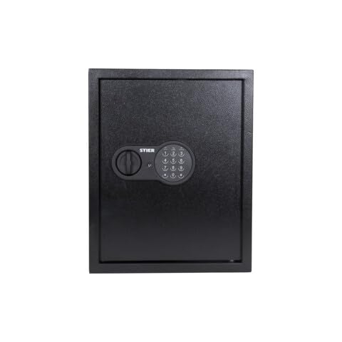 STIER Schlüsseltresor/Schlüsselkasten mit Elektronikschloss, 71 Haken, Verrieglung durch Code, Tür doppelwandig, inkl. Notschlüssel, Schlüsselbox, 8-stelliger Code