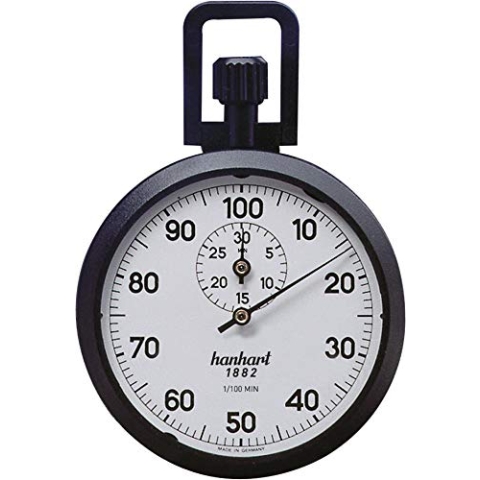 Hanhart Stoppuhr 1/100 Min.30 Min.mech.Industrie