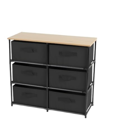 Urban Living Le Kube Regal mit 6 Schubladen, 75,6 x 29,7 x 68 cm