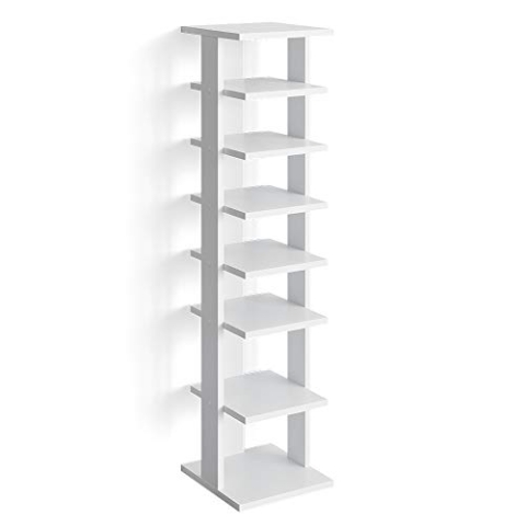 Vicco Schuhschrank Sara, Garderobenständer, Weiß, 26.7 x 110 cm