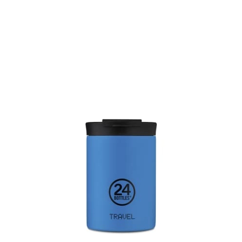 24 Bottles Isolierter Coffee to go Becher 'Travel Tumbler' aus Edelstahl 350 ML, Farbe:Pacific Beach