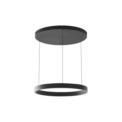 Lucande LED Philine dimmbar (Modern) in Schwarz (1 flammig,) Wohnzimmerleuchte