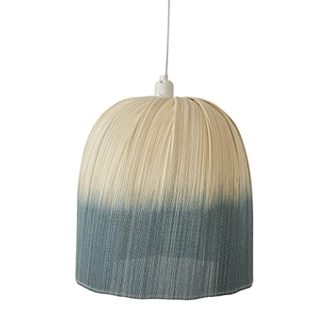 VERTBAUDET Kinder Lampenschirm aus Bambus mit Farbverlauf beige/blaugrau ONE SIZE