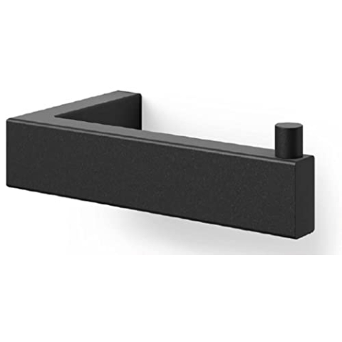 Zack Linea Black Stainless Steel Toilet Roll Holder 40590
