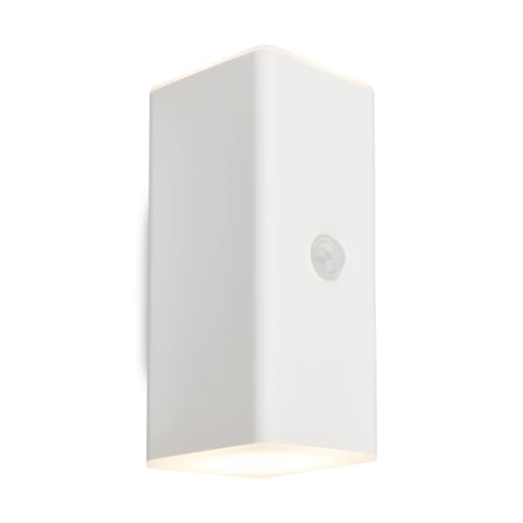 BRILONER - LED Wandlampe Akku mit Bewegungsmelder, Dämmerungssensor, 20 sek. Timer, Aussenlampe, Wandleuchte aussen, LED Strahler, Außenleuchte, Außenwandleuchte, 15,5x6,5x8,5 cm (HxBxT), Weiß