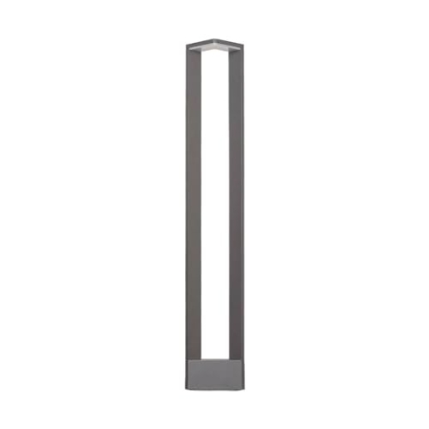 Lucande LED Außenleuchte Jeny (spritzwassergeschützt (Modern) in Schwarz aus Aluminium (1 flammig,) - Wegeleuchte Pollerleuchte Wegelampe Sockelleuchte
