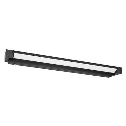 Trio Leuchten LED Badezimmer Wandleuchte Fabrizio 284779132, Aluminium Schwarz matt, 15.5 Watt LED, Lichtfarbe einstellbar, dimmbar