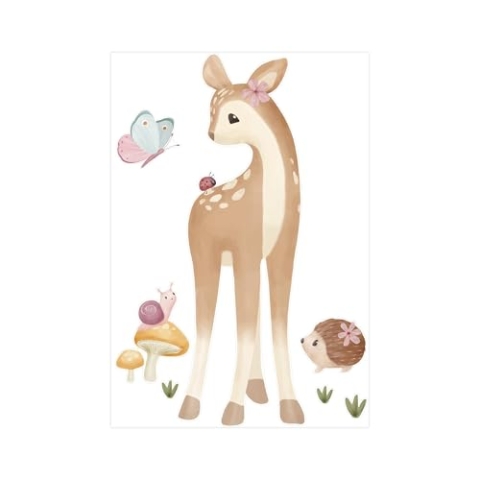 Little Dutch Wandsticker Set Fairy Garden (55x80cm) | 80 x 55