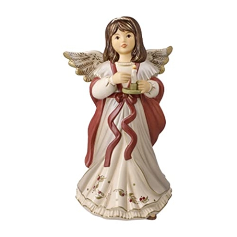 Goebel Weihnachten Jahresfarbe Winter Berry 'Engel Warmer Kerzenschein' 2021