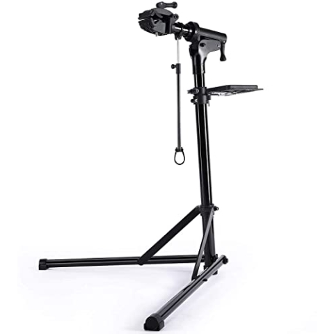 CXWXC Fahrrad Montageständer Aluminium Fahrrad Reparaturständer Klappbar Fahrradmontageständer für E-Bike/ Mountainbikes,Fahrrad Reparatur mit Magnetischer und 360°Drehbare Kopf