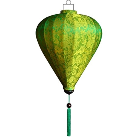 Vietnamesische Seide Lampion Ballon Grün by Lampionsenzo