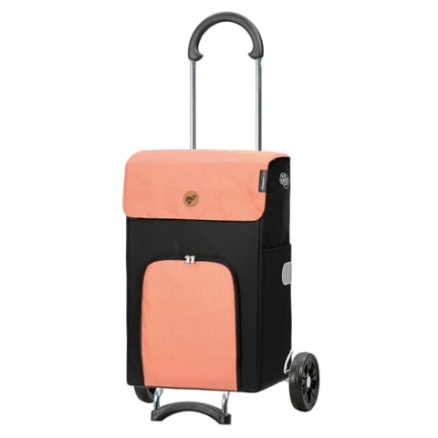 ANDERSEN Einkaufstrolley - Scala Shopper Ipek Ib apricot 49 L Einkaufswagen,isoliert,Kühltasche, klappbar, leichtgängig, leise Räder