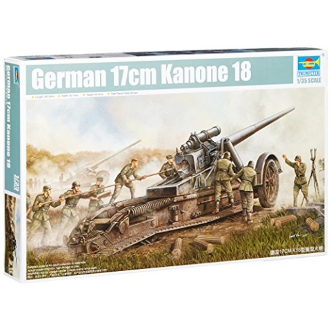 Trumpeter 02313 Modellbausatz German 17cm Kanone 18 Heavy Gun, Mittel