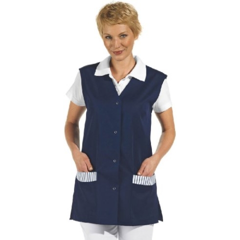 LEIBER Westenkasack - Damen-Kasack - ohne Arm - mit Druckknöpfen - marine - Größe: XL