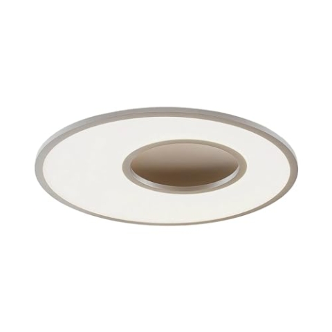 Lucande LED Deckenleuchte Durun dimmbar mit Leselampe (Modern) in Alu (1 flammig,) - Lampe Deckenlampe Küchenleuchte