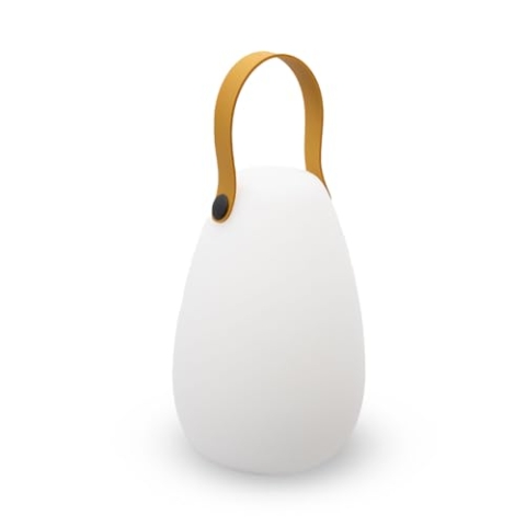 FLINQ Tischlampe Akku Coco - Led Tischleuchte Wiederaufladbar - Für Innen und Außen - Warmweiß/RGB Lampe - 12 cm x 26 cm