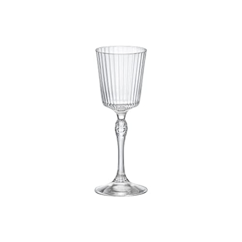 Bormioli NO Set mit 6 Glas Cordial America' 20s 8 cl, durchsichtig, 8cl
