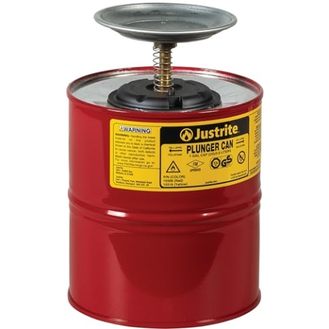 Justrite Sparanfeuchter, Stahl, 4L 18.5cm x 26.7cm Rot