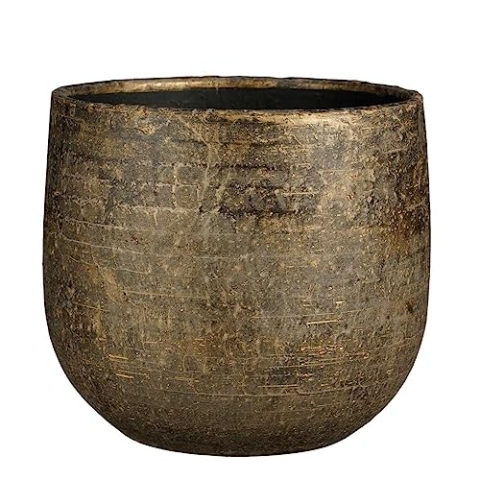 Mica Decorations Marcus Blumentopf - 29x29x25 cm - Keramik - Bronze