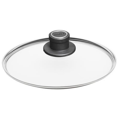 Woll Deckel, Glas, transparent, 36 cm