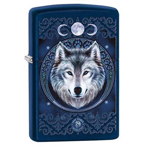 ZIPPO – Anne Stokes ©2021 - Navy Blue Matte – Sturmfeuerzeug, nachfüllbar, in hochwertiger Geschenkbox