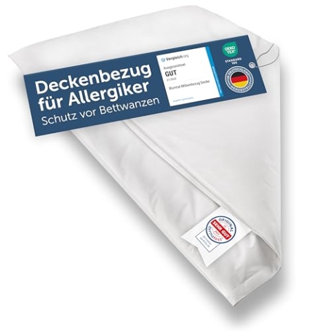 Blumtal® Milbenbezug Decke 200x200 cm 2er Set - Oeko-TEX Zertifizierte Allergiker Bettwäsche - Encasing Für Decken - Allergie Set Anti Milben