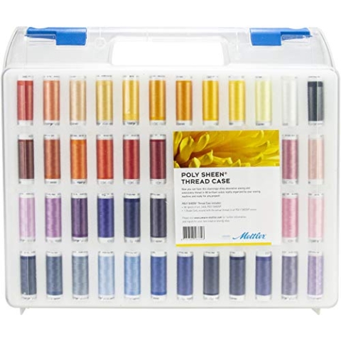 Mettler Poly-Glanz-Garnkasten mit 96 Spulen, mehrere