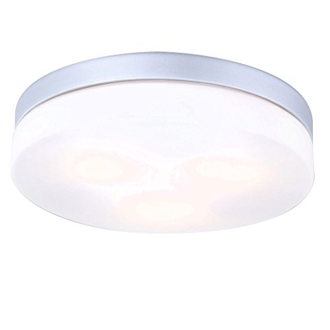 Globo Deckenleuchte Alu Glas opal, 3 x 40 W, E27, IP44, ø 30 cm 32113