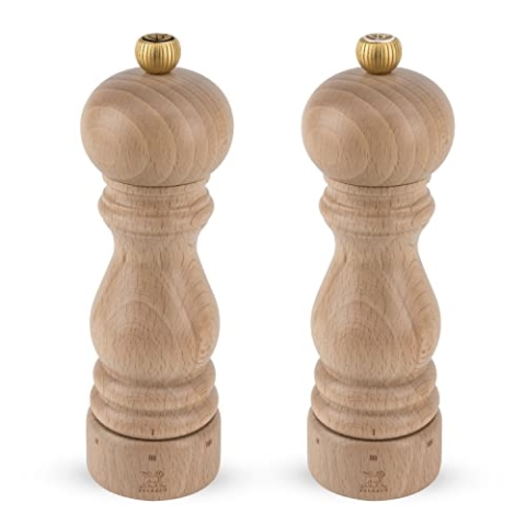 PEUGEOT Paris Mühlen-Set Pfeffer/Salz, Mahlgradeinstellung u'Select, Höhe: 18 cm, Holz, Natur, 2/23386