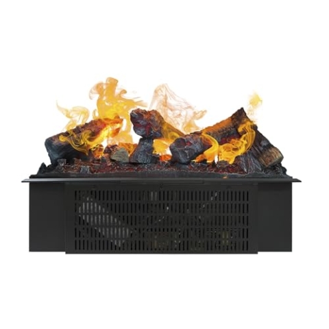 Xaralyn Wasserdampfkamin Cassette 600 - Einbaukamin mit Wasserdampf - einstellbare Flammenhöhe - Fernbedienung