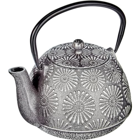 IBILI - Teekocher aus gehärtetem Eisen Bali, 1,2 Liter, innen emailliert, geeignet für Induktionsherde