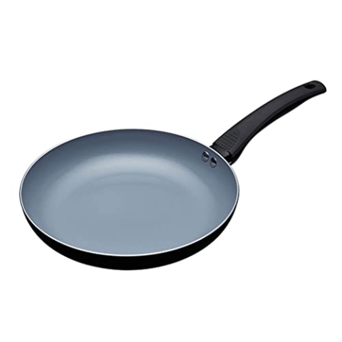 MasterClass Eco Induktionsbratpfanne mit PTFE-, PFOA- und BPA-freiem Antihaftbeschichtung, groß, Aluminium / Eisen, schwarz / blau, 30 cm