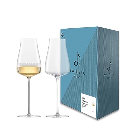 Zwiesel Glas Champagnerglas The Moment (2-er Set), in Handarbeit mundgeblasene Sektgläser mit Moussierpunkt, elegante Tritan®-Kristallgläser für Schaumwein (Art.-Nr. 122205)