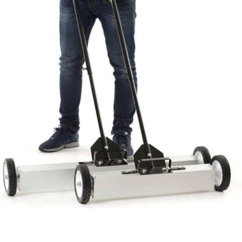 Magnetar Magnetbesen - 45 cm - Magnetischer Bodenkehrer - Magnetic Broom - Spänesammler - Magnet Besen Stark - Magnet Kehrmaschine - Magnetic Sweeper
