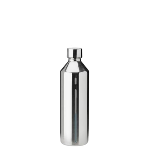 Stelton Brus Wassersprudler Flasche Steel | Edelstahl-Flaschen für Wassersprudler | Wasserflasche, 1,15 liter, Edelstahl. Ohne Ablaufdatum & Plastik | Auslaufsicher