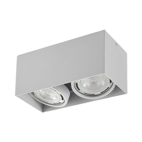 Arcchio Strahler Mabel (Modern) in Weiß aus Aluminium (2 flammig, GU10) - Deckenlampe Deckenleuchte Lampe Spot Küchenleuchte